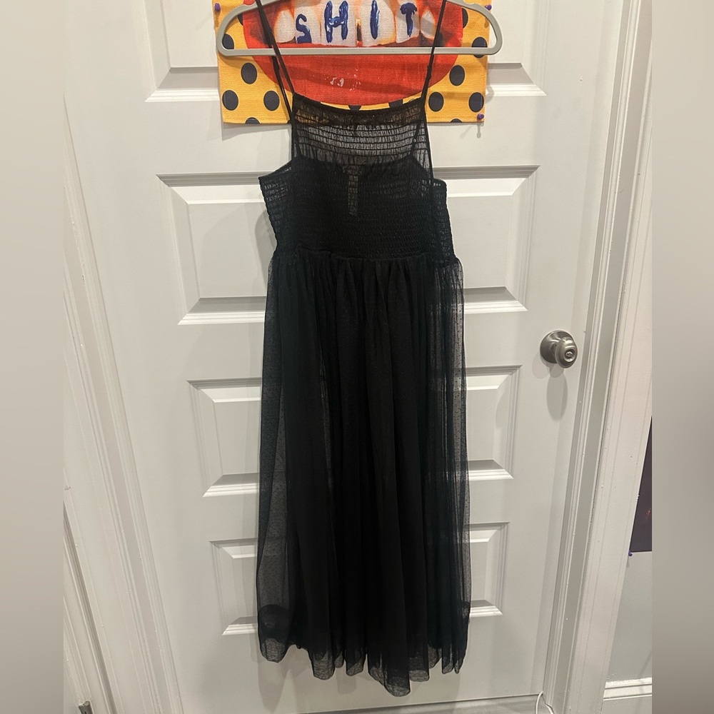 Free People Black Sheer Spaghetti Strap maxi Dress - Picture 6 of 17